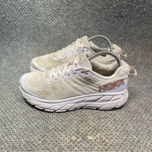 Hoka One One Clifton 6 White Running Shoes Size 8 Women’s